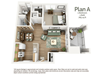 Two bedroom floor plan